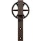Ekena Millwork Premium Wagon Wheel Roller Hanger w/ Bolts for Barn Door for 1 3/8" Doors, Copper Vein GB60013RWCV - alternate 5